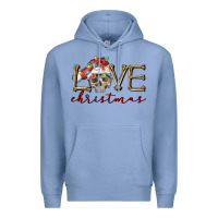 Colony Blue skull love christmas Premium Hoodie - FaDigitalArtStudio