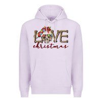 Lilac skull love christmas Premium Hoodie - FaDigitalArtStudio