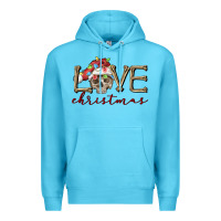 Ocean Blue skull love christmas Premium Hoodie - FaDigitalArtStudio