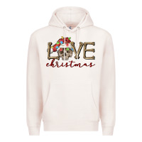 Pale Pink skull love christmas Premium Hoodie - FaDigitalArtStudio