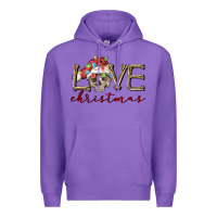 Purple skull love christmas Premium Hoodie - FaDigitalArtStudio