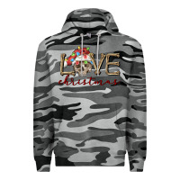 Slate Camo skull love christmas Premium Hoodie - FaDigitalArtStudio
