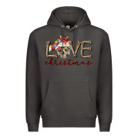 Smoke skull love christmas Premium Hoodie - FaDigitalArtStudio