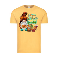 Vintage Mustard Get your fat pants ready Vintage Tee - NancyCooperArtShop