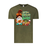Vintage Olive Get your fat pants ready Vintage Tee - NancyCooperArtShop