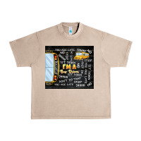 French Oak i'm a bus driver school bus black Urban Heavy Tee - TumblerDesignByShophia