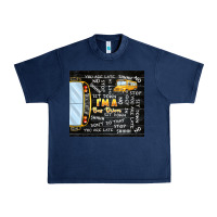 Navy i'm a bus driver school bus black Urban Heavy Tee - TumblerDesignByShophia