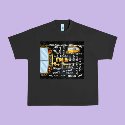 I'm A Bus Driver School Bus Black Urban Heavy Tee Designed By Tumblerdesignbyshophia
