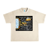 Sandshell i'm a bus driver school bus black Urban Heavy Tee - TumblerDesignByShophia