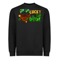 Black lucky dude saint patrick's bearded man Heavyweight Sweatshirt - FaDigitalArtStudio