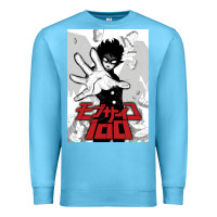 Ocean Blue mob psyco 100   % Premium Sweatshirt - lanVoArt