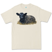 Bone Black Angus Calf Illustrations Premium Tee - LillyAllenDesigns