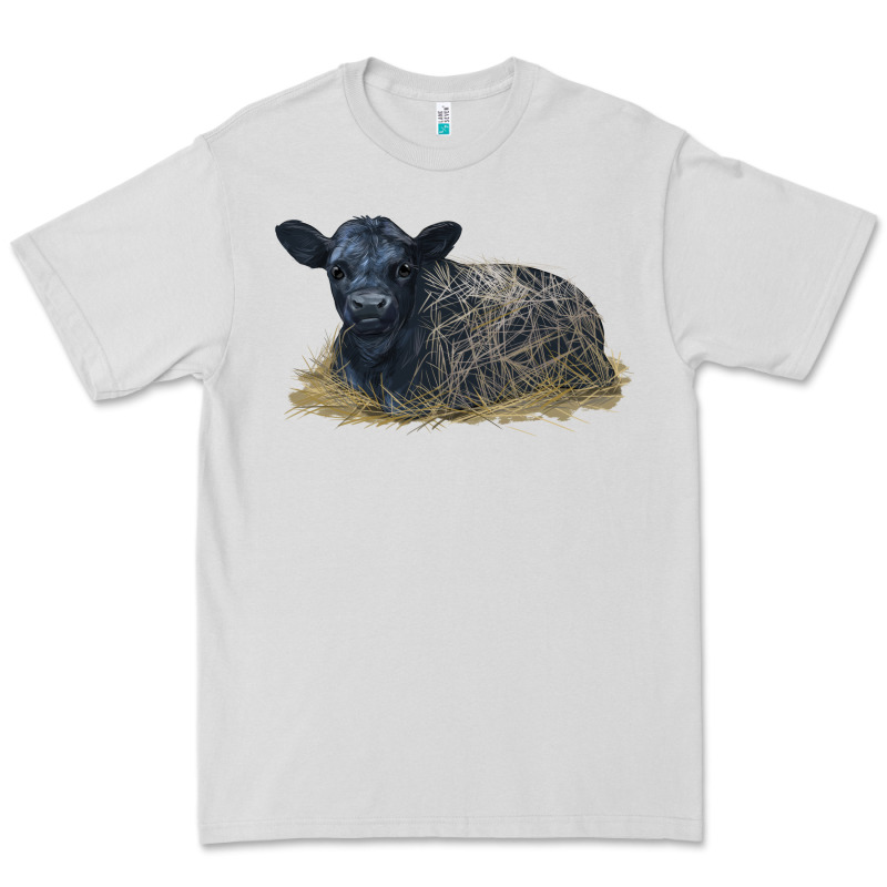 Black Angus Calf Illustrations Premium Tee by LillyAllenDesigns | Teevron