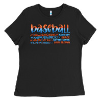 Black vintage baseball Ladies Tee - Artiststas