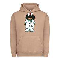 Pigment Burro african nurse gnome afro hair Urban Hoodie - BarkalooDesign