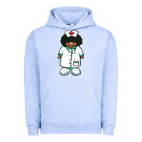 Pigment Grape Ice african nurse gnome afro hair Urban Hoodie - BarkalooDesign