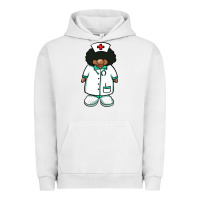 Pigment Lunar Rock african nurse gnome afro hair Urban Hoodie - BarkalooDesign