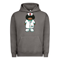 Pigment Tornado african nurse gnome afro hair Urban Hoodie - BarkalooDesign