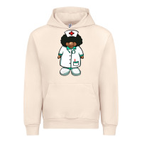 Sandshell african nurse gnome afro hair Urban Hoodie - BarkalooDesign
