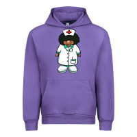 Tulip african nurse gnome afro hair Urban Hoodie - BarkalooDesign