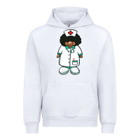White african nurse gnome afro hair Urban Hoodie - BarkalooDesign