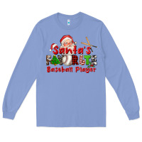 Colony Blue santas favorite baseball player Long Sleeve Tee - CowGirlArtShop