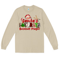 Mushroom santas favorite baseball player Long Sleeve Tee - CowGirlArtShop