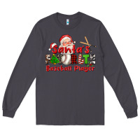 Smoke santas favorite baseball player Long Sleeve Tee - CowGirlArtShop