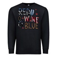 Black red wine blue Premium Sweatshirt - CowhideDigitalArt