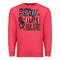 Cardinal red wine blue Premium Sweatshirt - CowhideDigitalArt