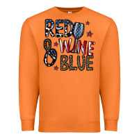 Carrot red wine blue Premium Sweatshirt - CowhideDigitalArt