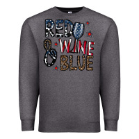 Charcoal Heather red wine blue Premium Sweatshirt - CowhideDigitalArt