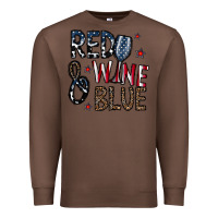 Chestnut red wine blue Premium Sweatshirt - CowhideDigitalArt