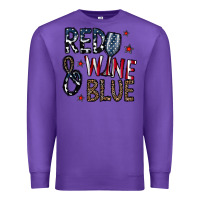 Purple red wine blue Premium Sweatshirt - CowhideDigitalArt