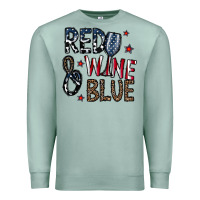 Seafoam red wine blue Premium Sweatshirt - CowhideDigitalArt