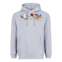 Heather Grey Best Teacher Ever Heavyweight Hoodie - CowhideDigitalArt