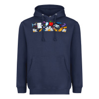 Navy Best Teacher Ever Heavyweight Hoodie - CowhideDigitalArt