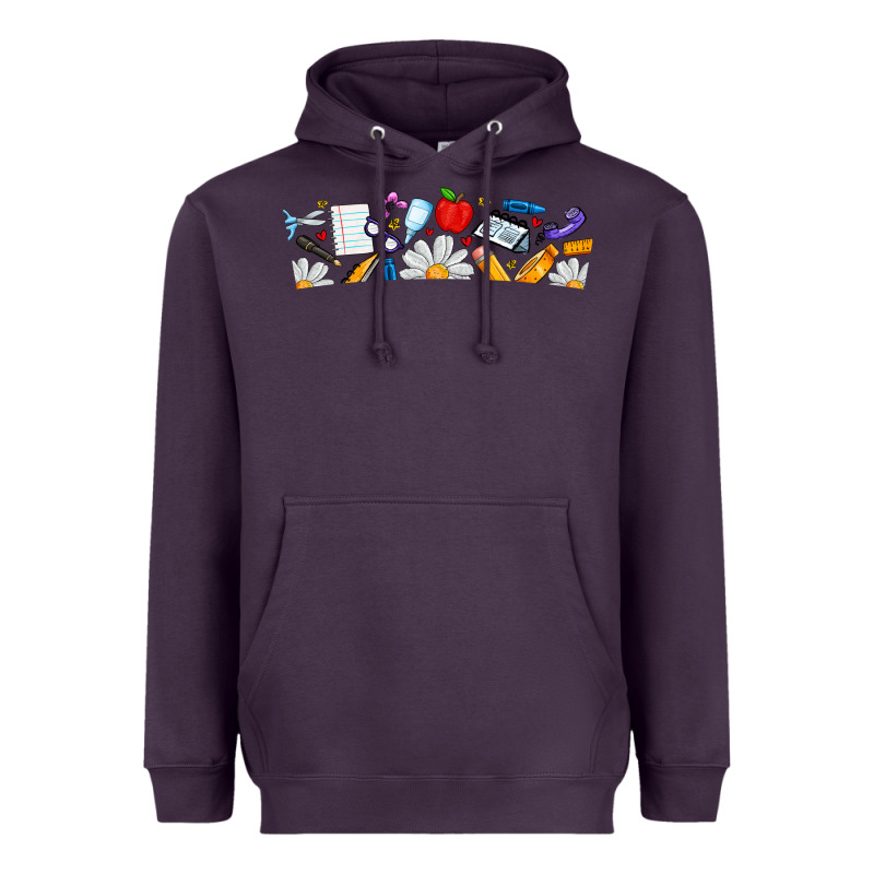 Best Teacher Ever Heavyweight Hoodie by CowhideDigitalArt | Teevron