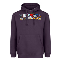 Plum Best Teacher Ever Heavyweight Hoodie - CowhideDigitalArt