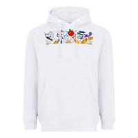 White Best Teacher Ever Heavyweight Hoodie - CowhideDigitalArt