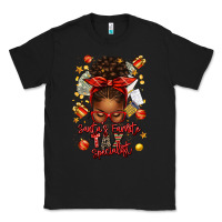 Black santa favorite tax specialist afro messy bun Classic Tee - texasbilliewilder