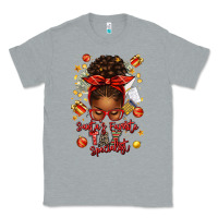 Heather Grey santa favorite tax specialist afro messy bun Classic Tee - texasbilliewilder