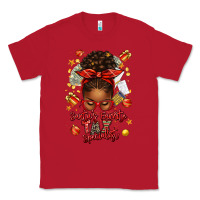 Red santa favorite tax specialist afro messy bun Classic Tee - texasbilliewilder