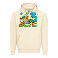 Sandshell birthday boy frog age 3 Zipper Hoodie - LillyAllenDesigns