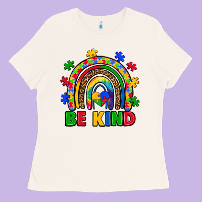 Autism Awareness Rainbow Ladies Tee Designed By Artiststas