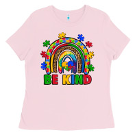 Bubblegum Pink autism awareness rainbow Ladies Tee - Artiststas