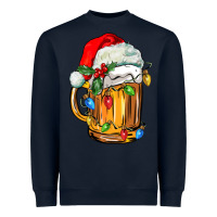 Navy christmas beer Heavyweight Sweatshirt - FaDigitalArtStudio