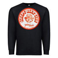 Black sleepy bear club   70s thrift store aesthetic Premium Sweatshirt - lanVoArt