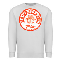 Dove Grey sleepy bear club   70s thrift store aesthetic Premium Sweatshirt - lanVoArt