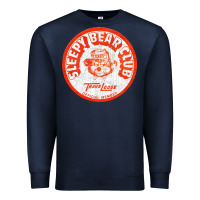 Navy sleepy bear club   70s thrift store aesthetic Premium Sweatshirt - lanVoArt